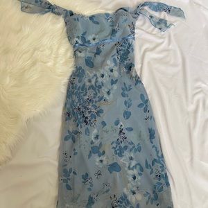 Blue Floral Dress